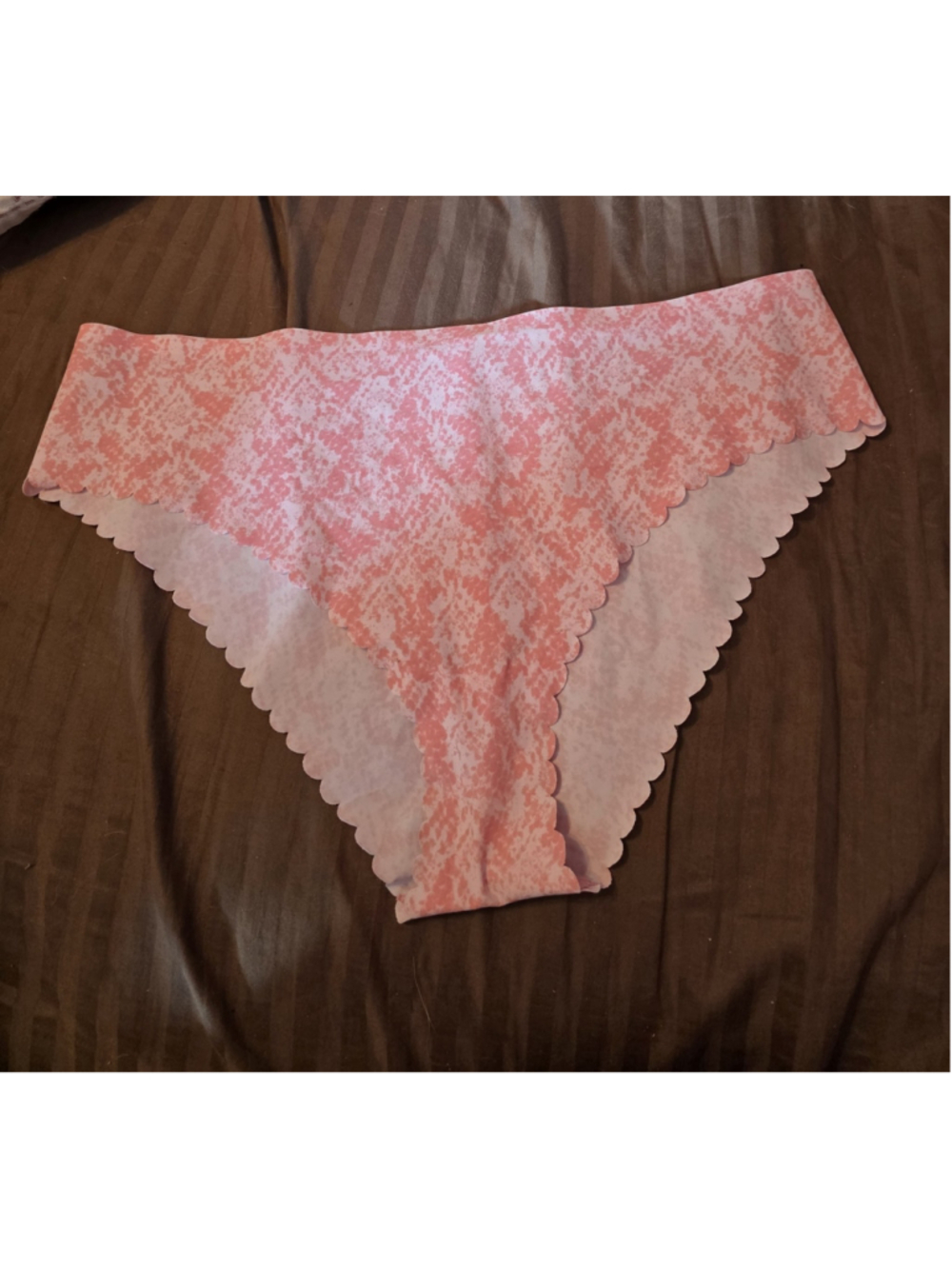 Women's Secret Treasures Snake Print Cheeky Panties Underwear XL Pink NEW